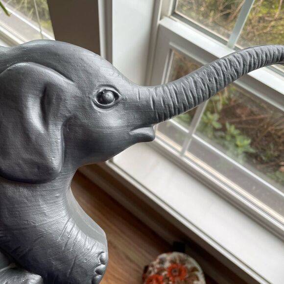 Vintage 1996 Union Gray Elephant Watering Can - Picture 10 of 14